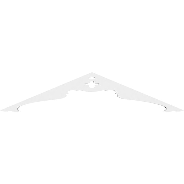 Pitch Heath Architectural Grade PVC Gable Pediment, 36W X 7 1/2H X 1P (5/12)